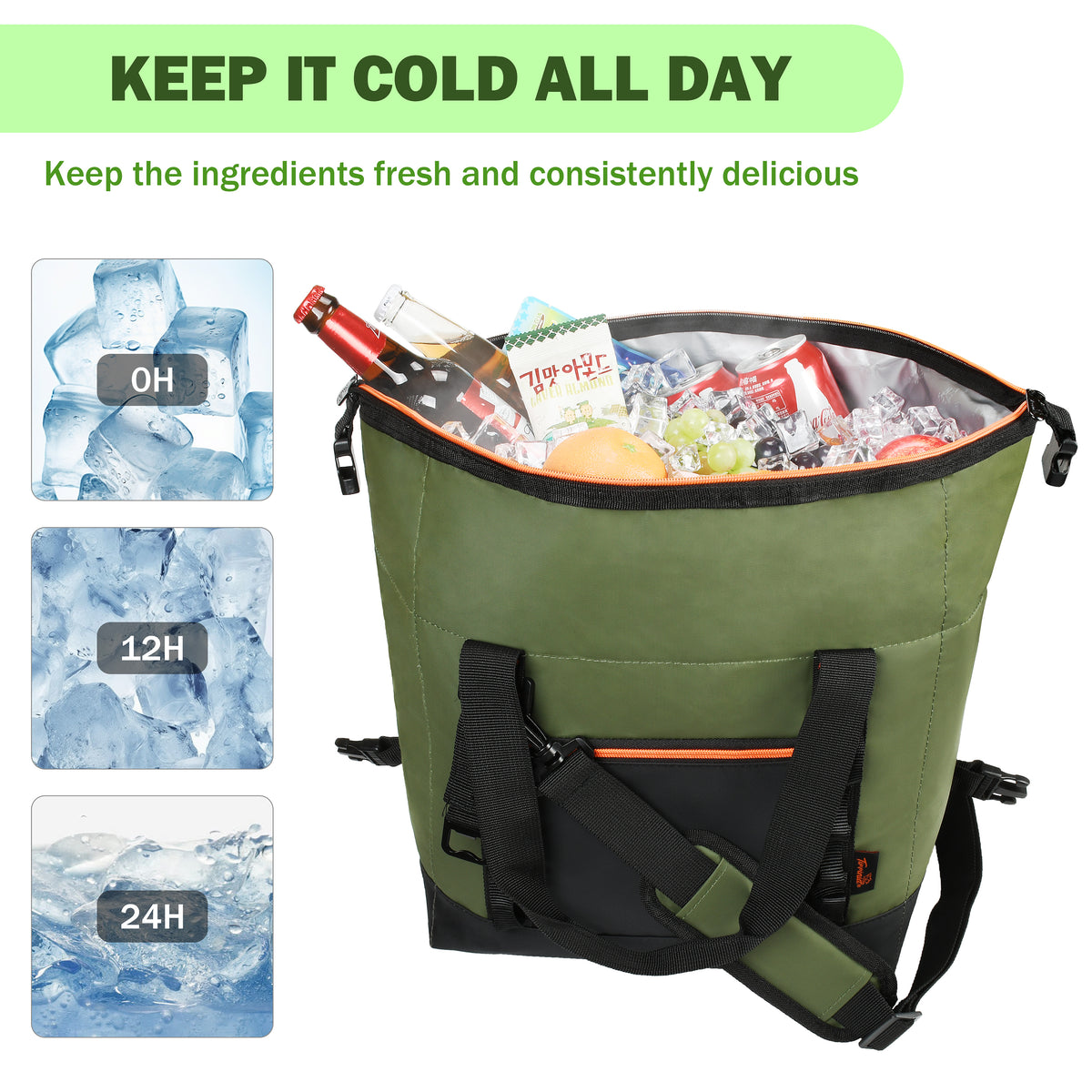Tirrinia 30 Cans Insulated Soft Cooler Bag