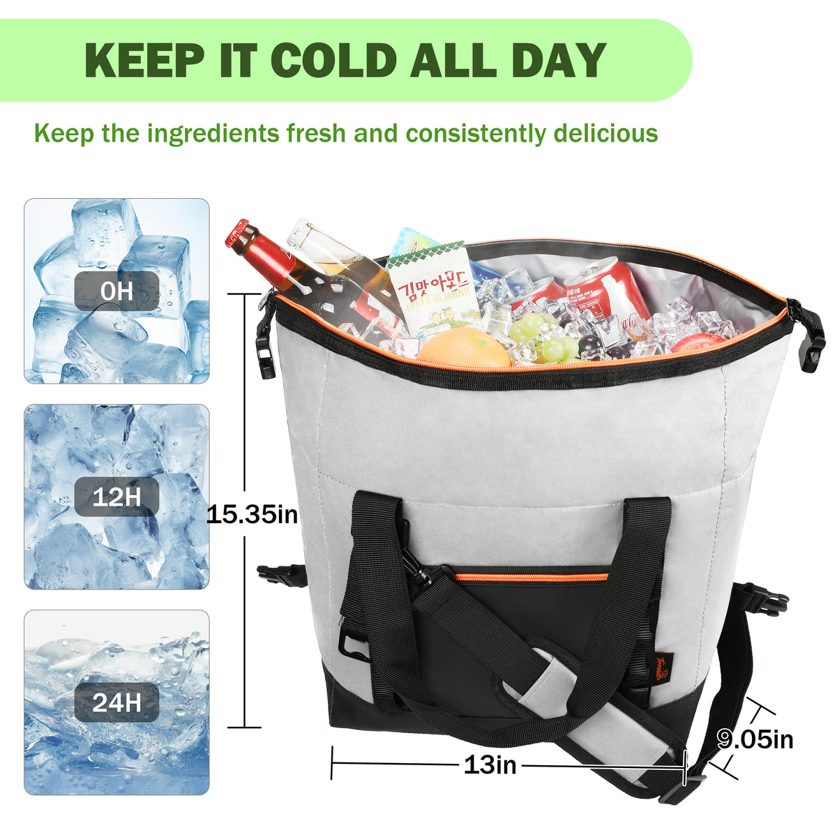Tirrinia 30 Cans Insulated Soft Cooler Bag