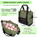 Tirrinia 36 Cans Insulated Soft Cooler Bag close-up detail