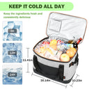 Tirrinia 48 Cans Insulated Soft Cooler Bag side view