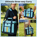 Tirrina Soft Cooler Bag 48 Can, Collapsible Insulated Cooler Leakproof Portable Soft Sided Cooler Bag for Beach Travel Picnic