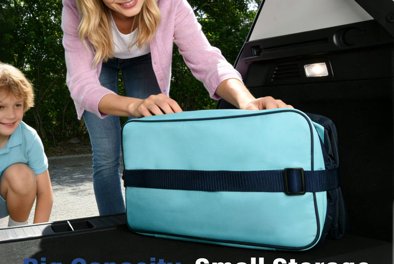 Tirrina Soft Cooler Bag 48 Can, Collapsible Insulated Cooler Leakproof Portable Soft Sided Cooler Bag for Beach Travel Picnic