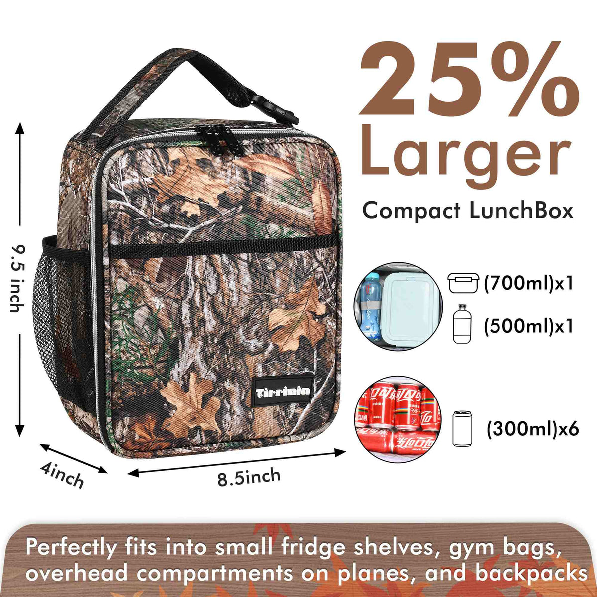 Tirrinia Small Camo Lunch Bag