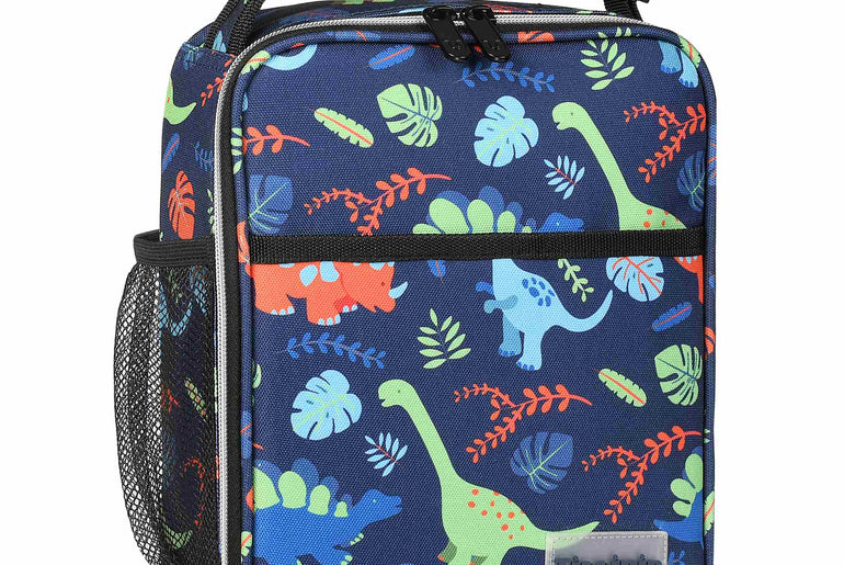 Tirrinia Kid's Blue Dino Lunch Bag -  product photo