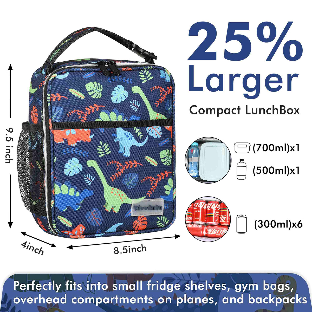 Tirrinia Solid Color Insulated Lunch Cooler Bag product image 17