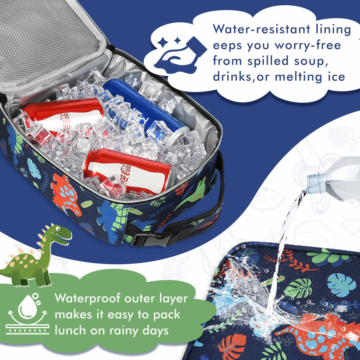 Tirrinia Solid Color Insulated Lunch Cooler Bag product image 44
