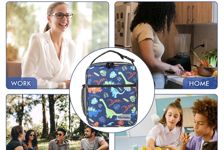 Tirrinia Kid's Blue Dino Lunch Bag product image 5