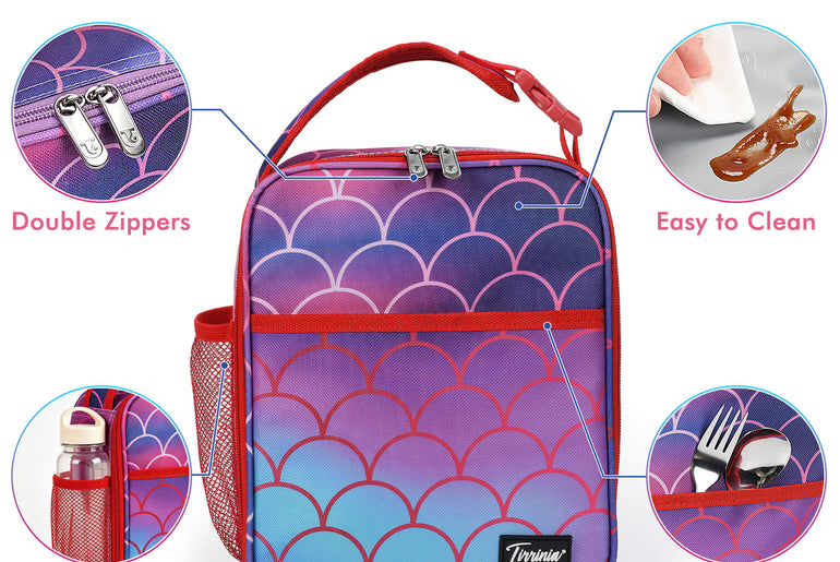 Tirrinia Sports-Themed Insulated Lunch Bag – Compact, Leakproof & Travel-Friendly