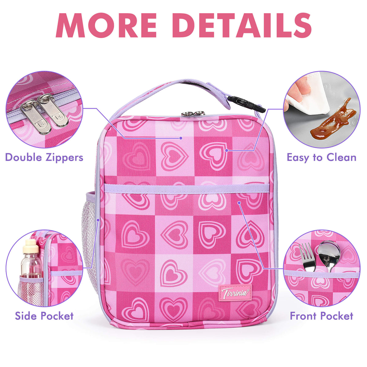 Tirrinia Sports-Themed Insulated Lunch Bag – Compact, Leakproof & Travel-Friendly
