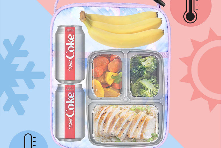 Tirrinia Kids' Purple Dolphin Lunch Bag side view