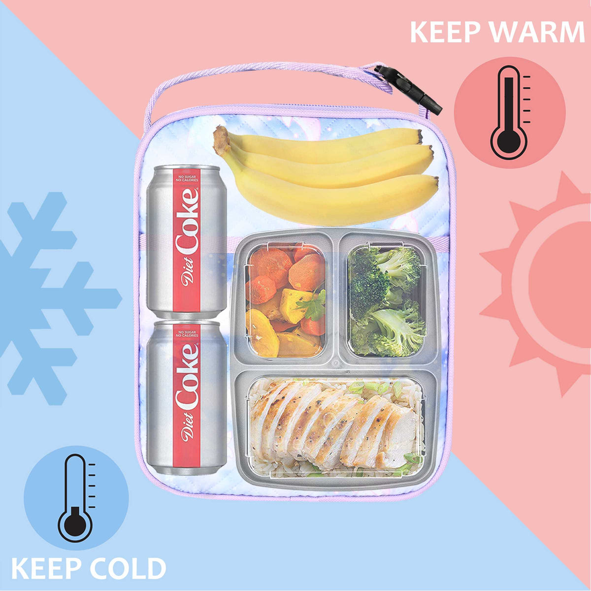 Tirrinia Solid Color Insulated Lunch Cooler Bag product image 25