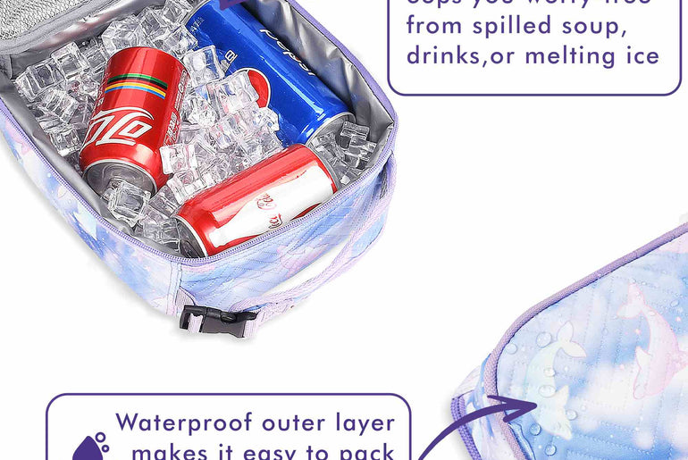 Tirrinia Kids' Purple Dolphin Lunch Bag product image 5