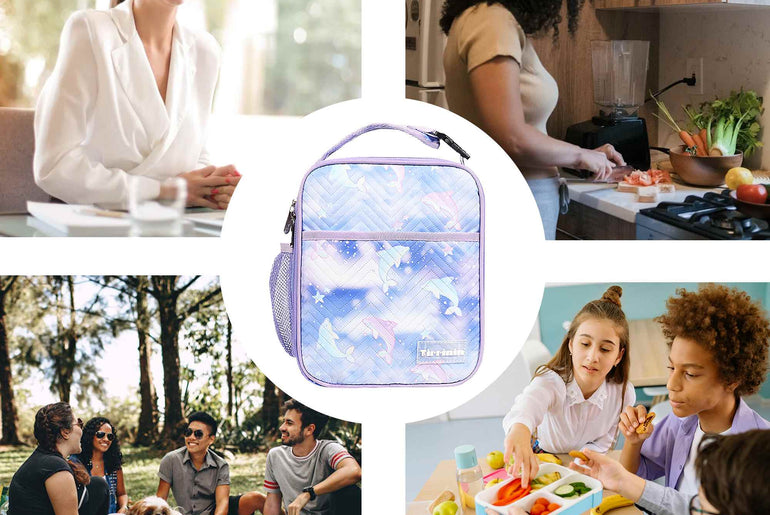 Tirrinia Kids' Purple Dolphin Lunch Bag product image 6