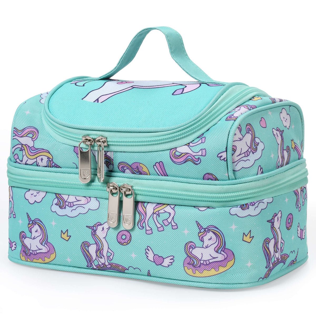 Tirrinia Kids Insulated Lunch Bag – Leak-Proof Double Decker Cooler Tote