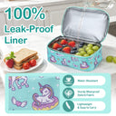 Tirrinia Kids Insulated Lunch Bag – Leak-Proof Double Decker Cooler Tote