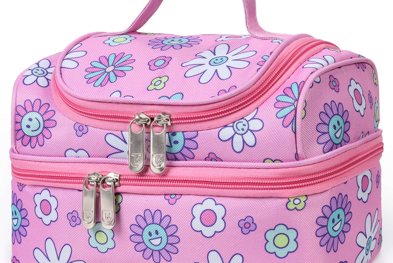 Tirrinia Kids Insulated Lunch Bag – Leak-Proof Double Decker Cooler Tote