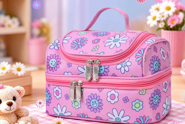 Tirrinia Kids Insulated Lunch Bag – Leak-Proof Double Decker Cooler Tote