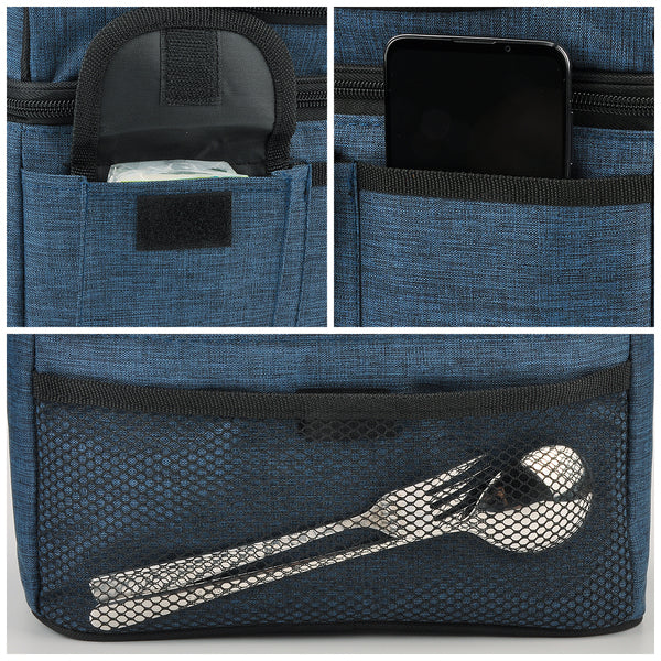 Tirrinia Lunch Tote Bag with Dual Compartment