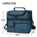 Tirrinia Lunch Tote Bag with Dual Compartment