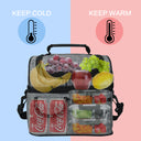 Tirrinia Lunch Tote Bag with Dual Compartment