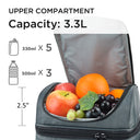 Tirrinia Lunch Tote Bag with Dual Compartment