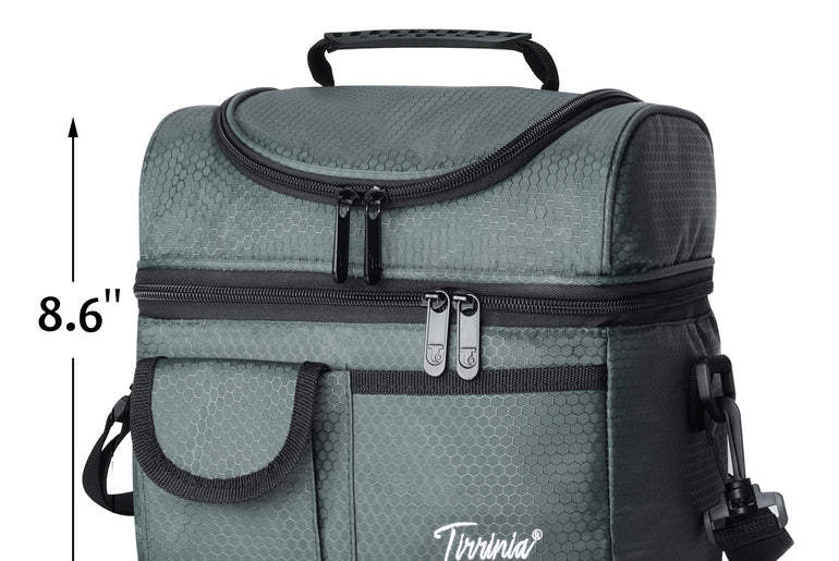 Tirrinia Lunch Tote Bag with Dual Compartment
