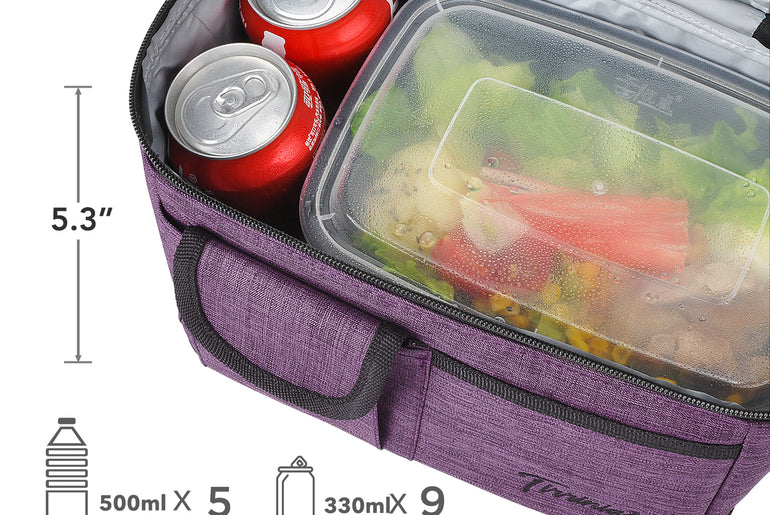 Tirrinia Lunch Tote Bag with Dual Compartment