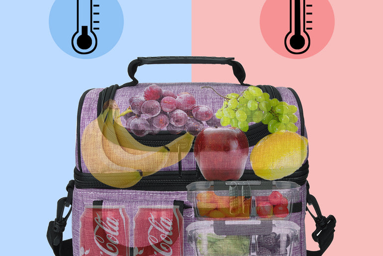 Tirrinia Lunch Tote Bag with Dual Compartment