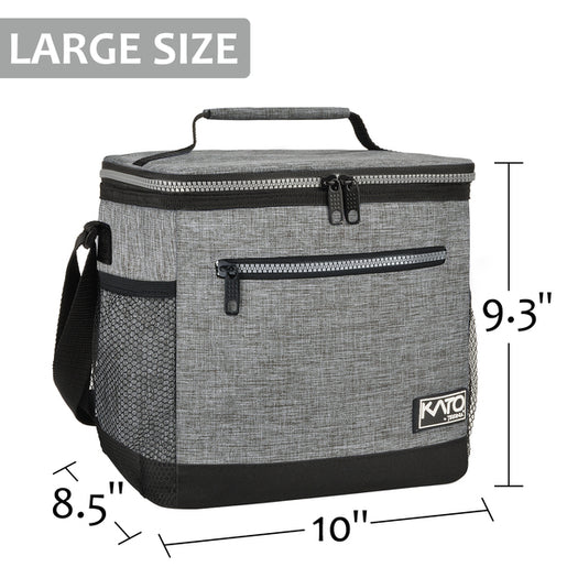 Tirrinia Large Capacity Thermal Lunch Bag size chart