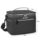 Leakproof Thermal Reusable Lunch Box Tote size chart