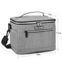 Leakproof Thermal Reusable Lunch Box Tote size chart