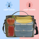 Tirrinia Medium Size Insulated Lunch Bag for Work