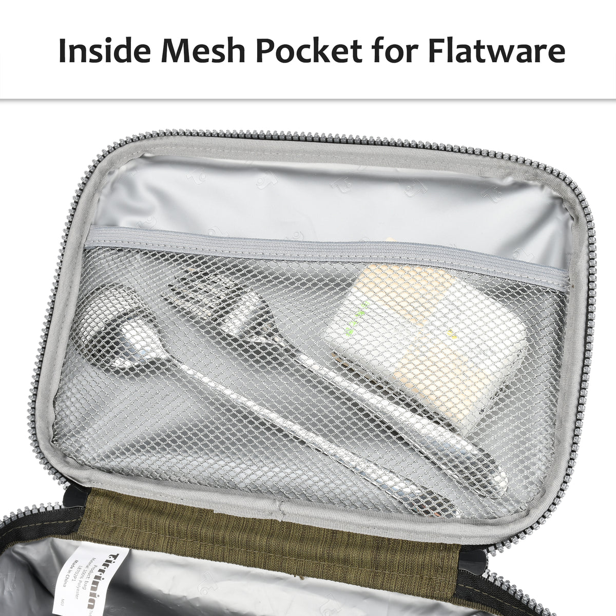 Tirrinia Medium Size Insulated Lunch Bag for Work