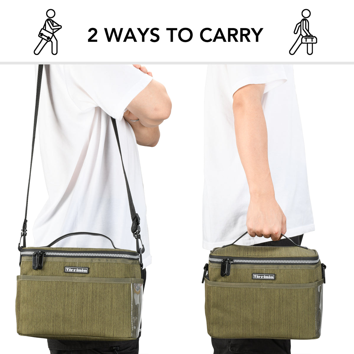 Tirrinia Medium Size Insulated Lunch Bag for Work