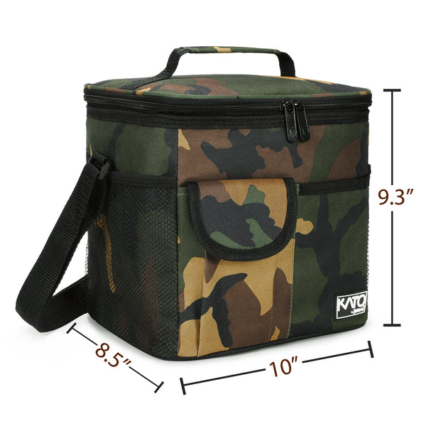Tirrinia Reusable Lunch Cooler Bag with 4 Pockets size chart