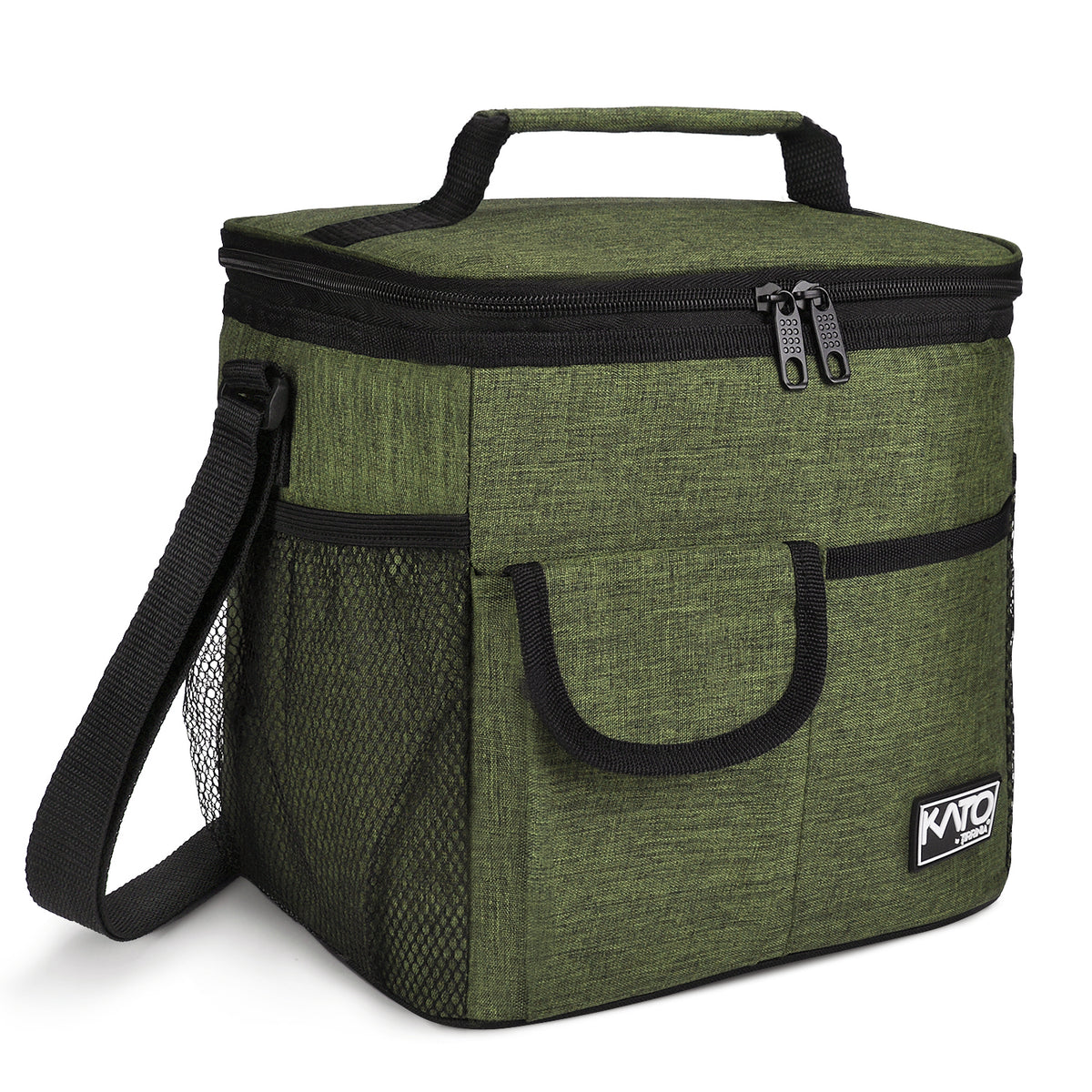 Tirrinia Reusable Lunch Cooler Bag with 4 Pockets front view