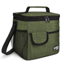 Tirrinia Reusable Lunch Cooler Bag with 4 Pockets front view