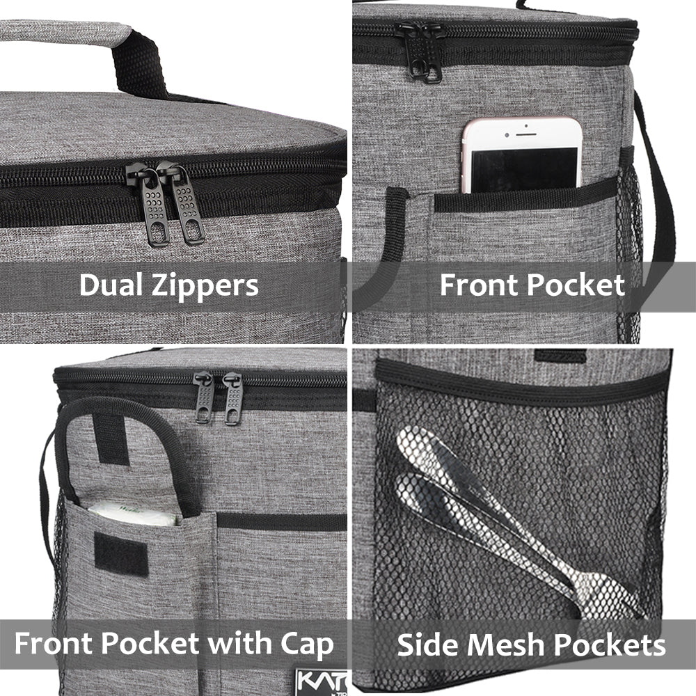 Tirrinia Large Leakproof Lunch Bag for Men