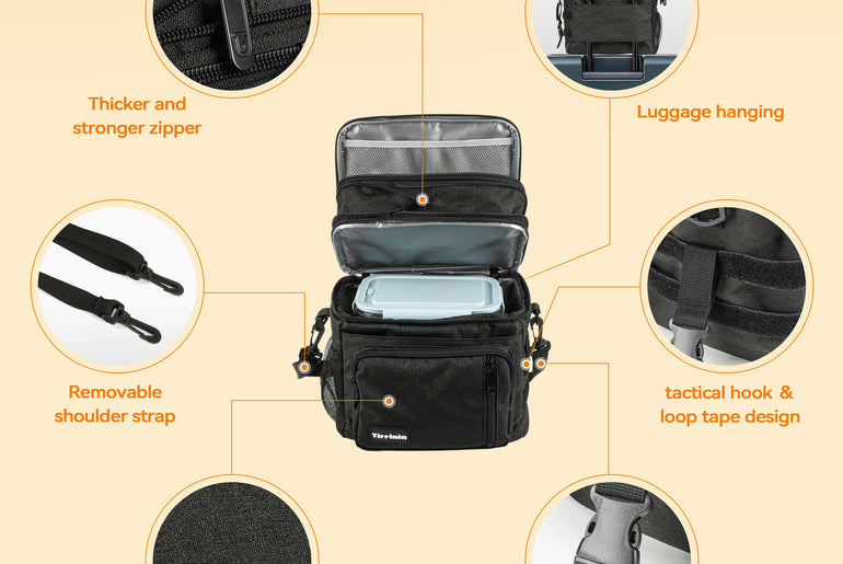 Tirrinia Large Capacity Expandable Insulated Lunch Bag product image 8