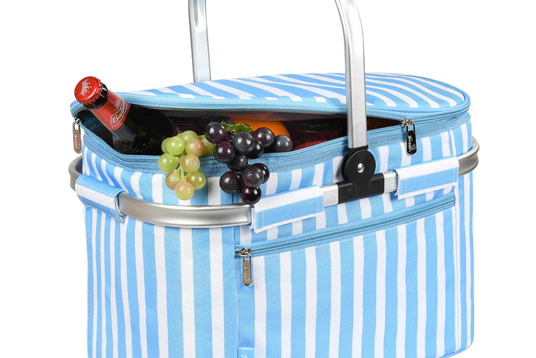 Tirrinia Insulated Picnic Basket with Pattern