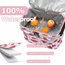 Tirrinia Insulated Picnic Basket with Pattern