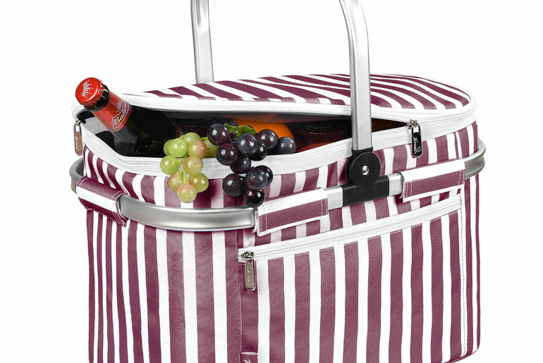 Tirrinia Insulated Picnic Basket with Pattern