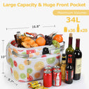 Tirrinia Insulated Picnic Basket with Pattern