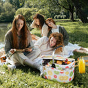 Tirrinia Insulated Picnic Basket with Pattern
