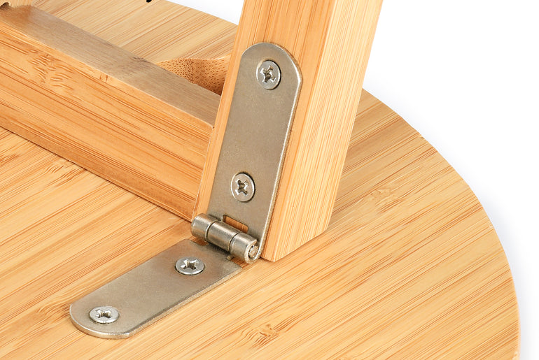 Tirrinia Portable Picnic Table with 4 Wine Glasses Holder close-up detail