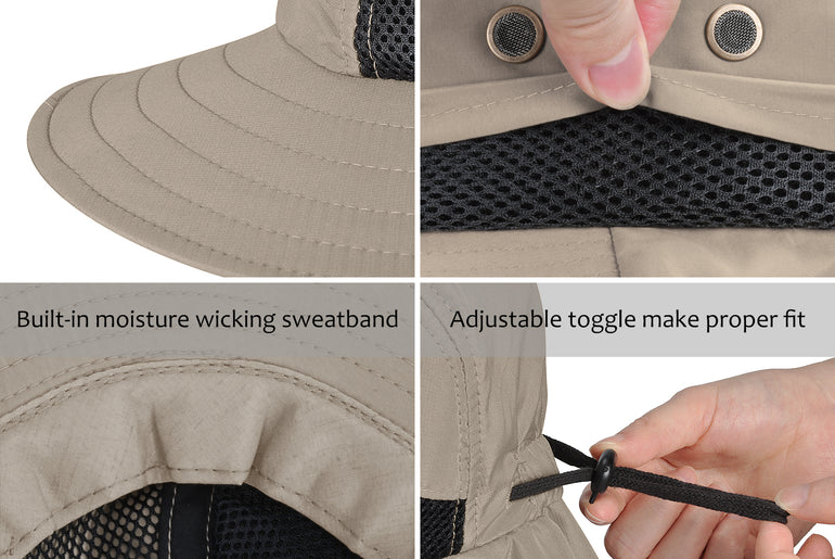 Tirrinia Mens Signature Sun Hat close-up detail