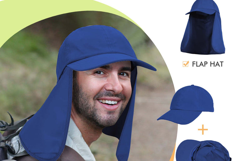 Tirrinia Neck Flap Sun Hat with Wide Brim