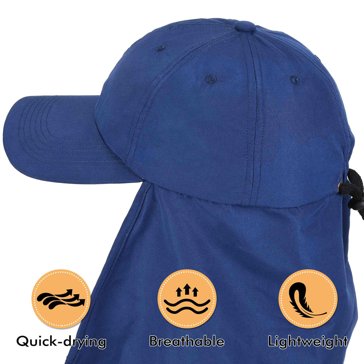 Tirrinia Neck Flap Sun Hat with Wide Brim