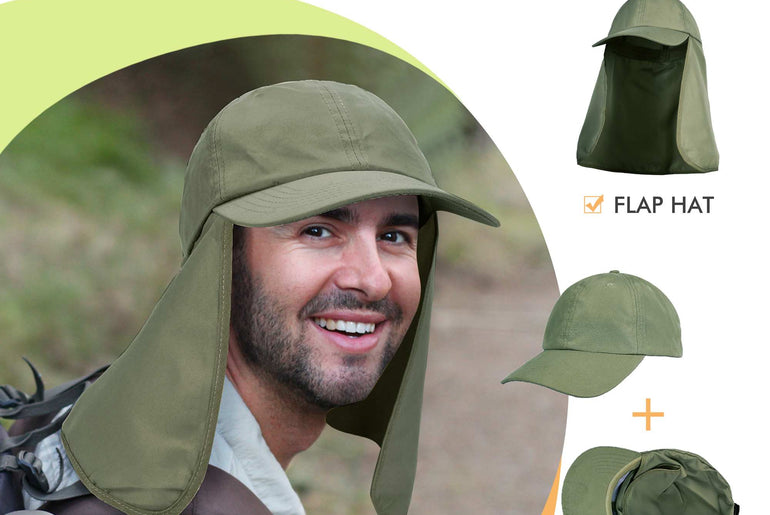 Tirrinia Neck Flap Sun Hat with Wide Brim