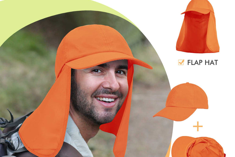Tirrinia Neck Flap Sun Hat with Wide Brim